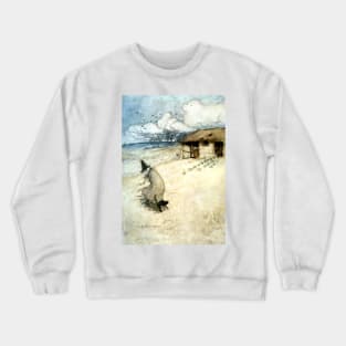 The Nurse's Story - The Hand of Glory - Ingoldsby Legends - Arthur Rackham Crewneck Sweatshirt